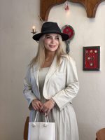 پیراهن دکلته کت لینن - Image 3