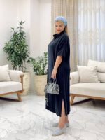 پیراهن نیم زیپ سیلک گرم بالا - Image 4